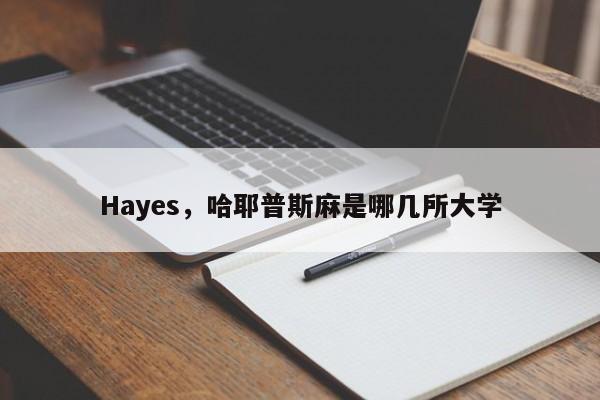 Hayes，哈耶普斯麻是哪几所大学